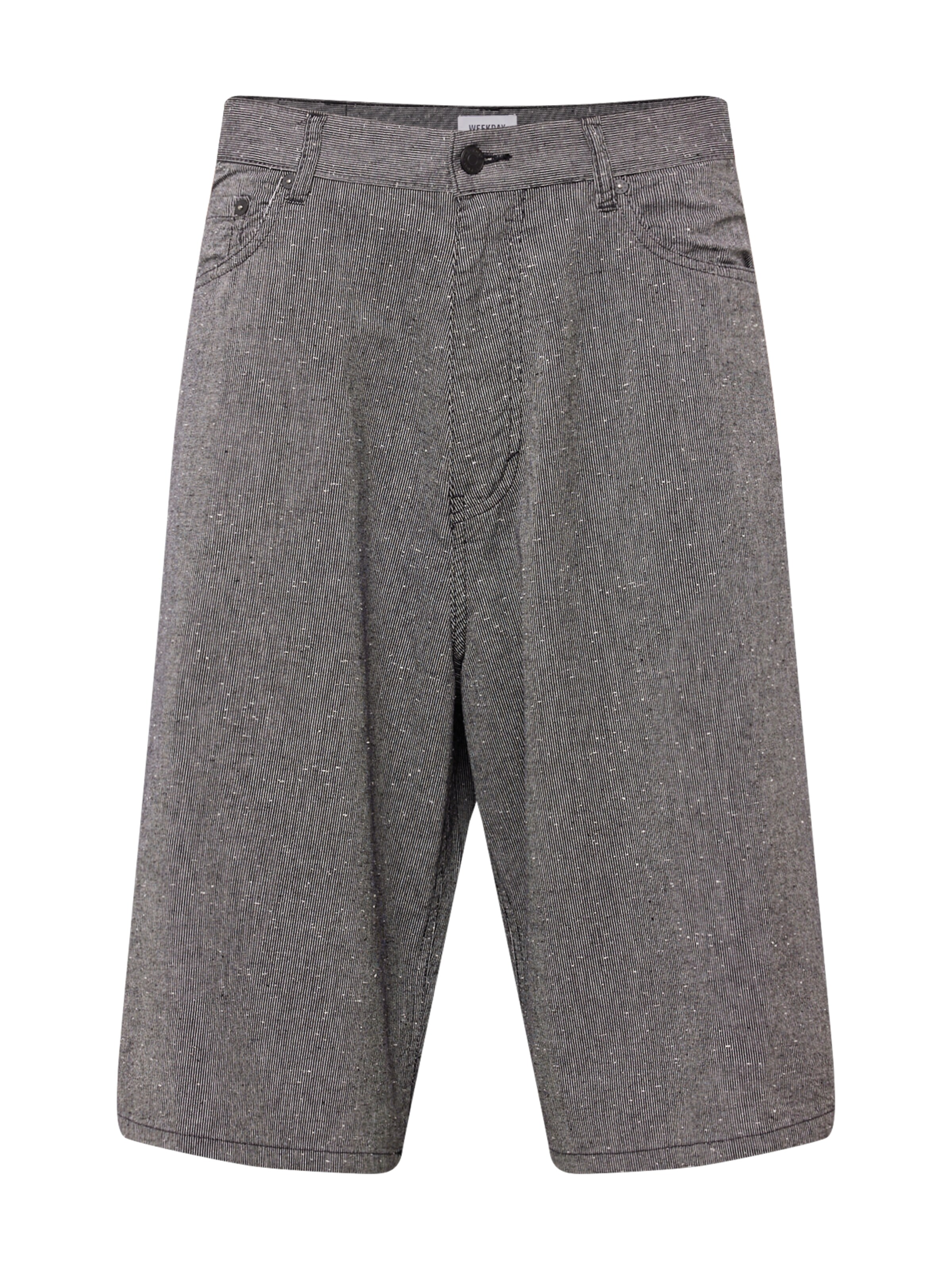 WEEKDAY Loosefit Παντελόνι 'Astro' σε μαύρο: μπροστά