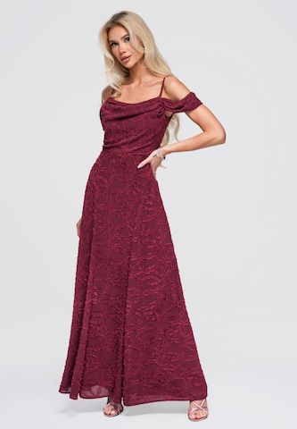 Ombre Kleid 'DLR388' in Rot