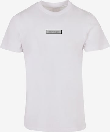 F4NT4STIC Shirt 'Happy People Only Good Vibes' in White: front