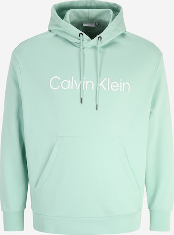Calvin Klein Big & Tall كنزة رياضية بلون أخضر: الأمام