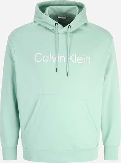 Calvin Klein Big & Tall Sudadera en menta / blanco, Vista del producto