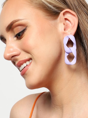SOHI Earrings 'Virlen' in Purple