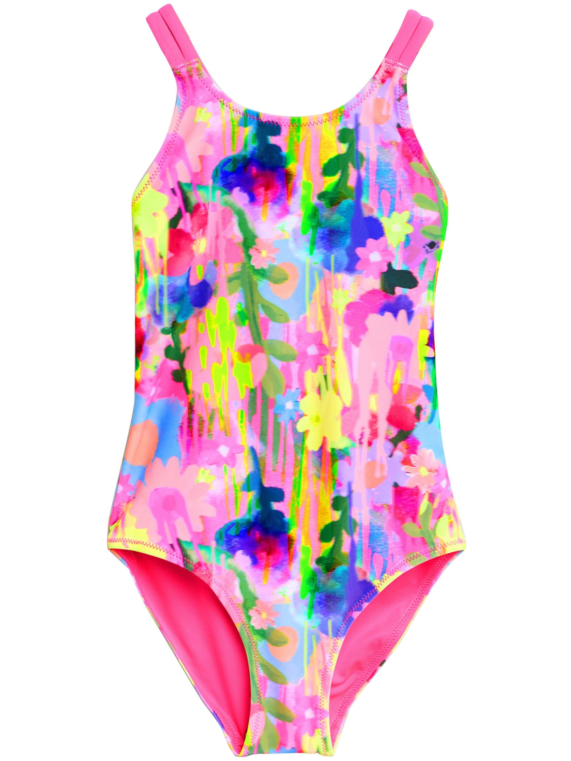 Next Бански костюм в розово: отпред