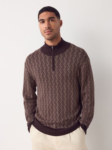 Pull-over Next en marron : devant