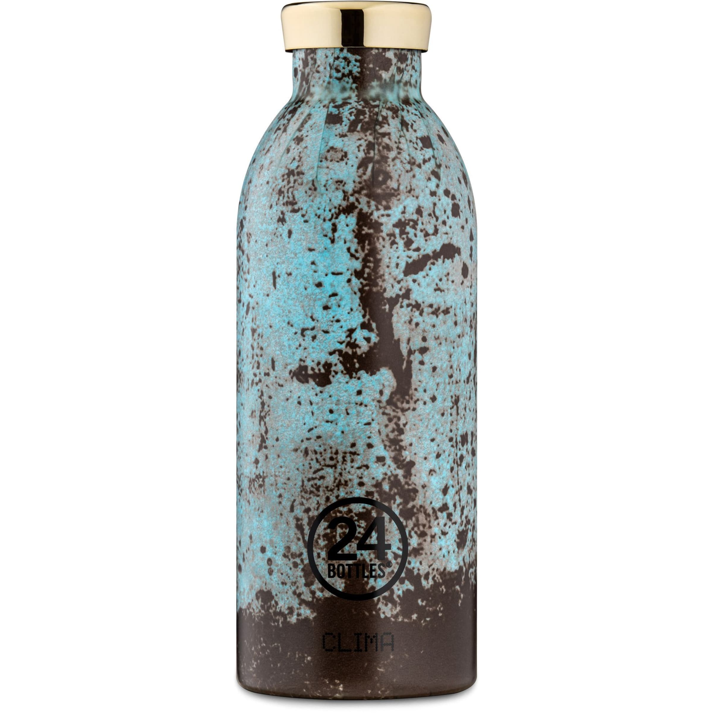 Borraccia 'Clima 500 ml ' di 24Bottles in verde: frontale