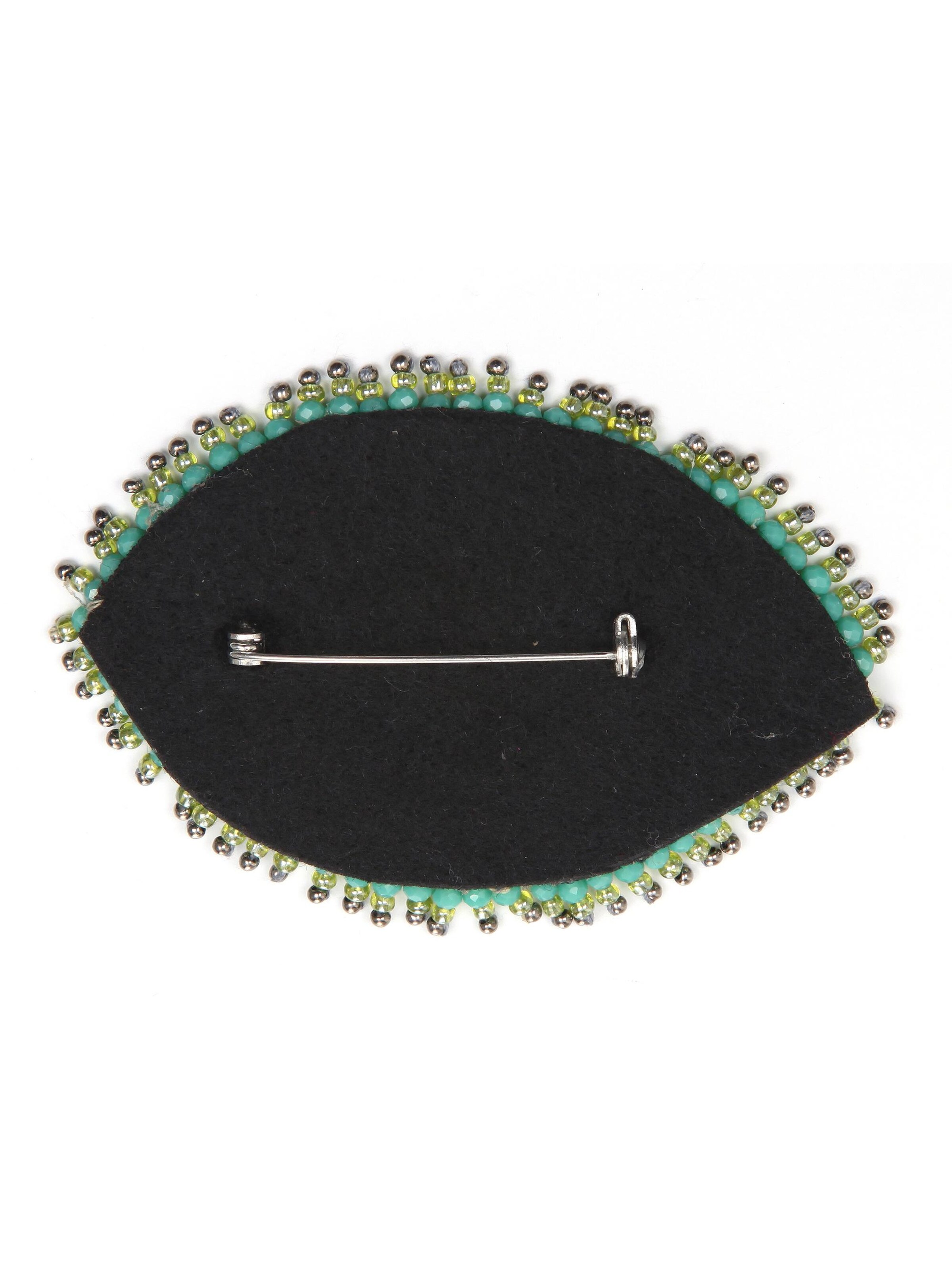 COLLEZIONE ALESSANDRO Brosche 'Eye'‌‌‌‌‌‌‌‌ in Grün