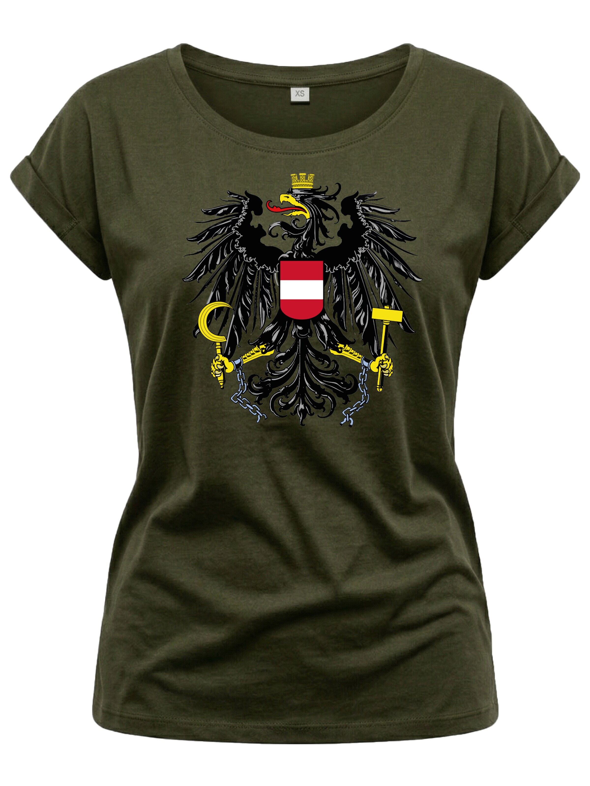 MAKAYA Shirt 'AT-Adler' in Green: front
