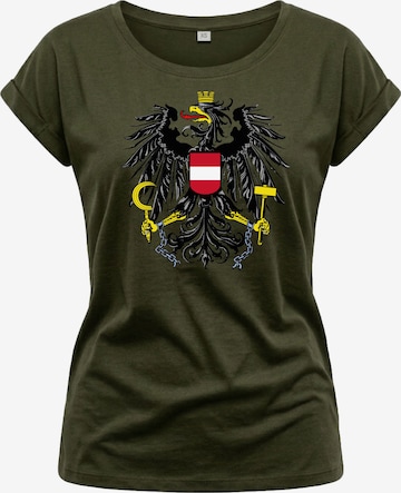 MAKAYA Shirt 'AT-Adler' in Green: front