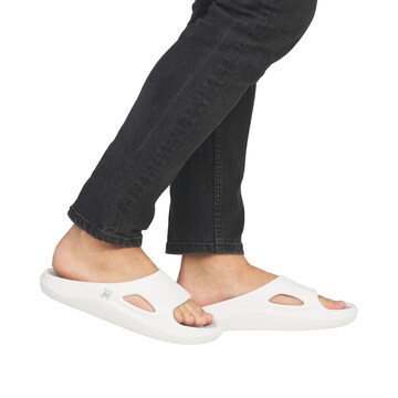 Rieker Sport Mules 'U3450' in White: front