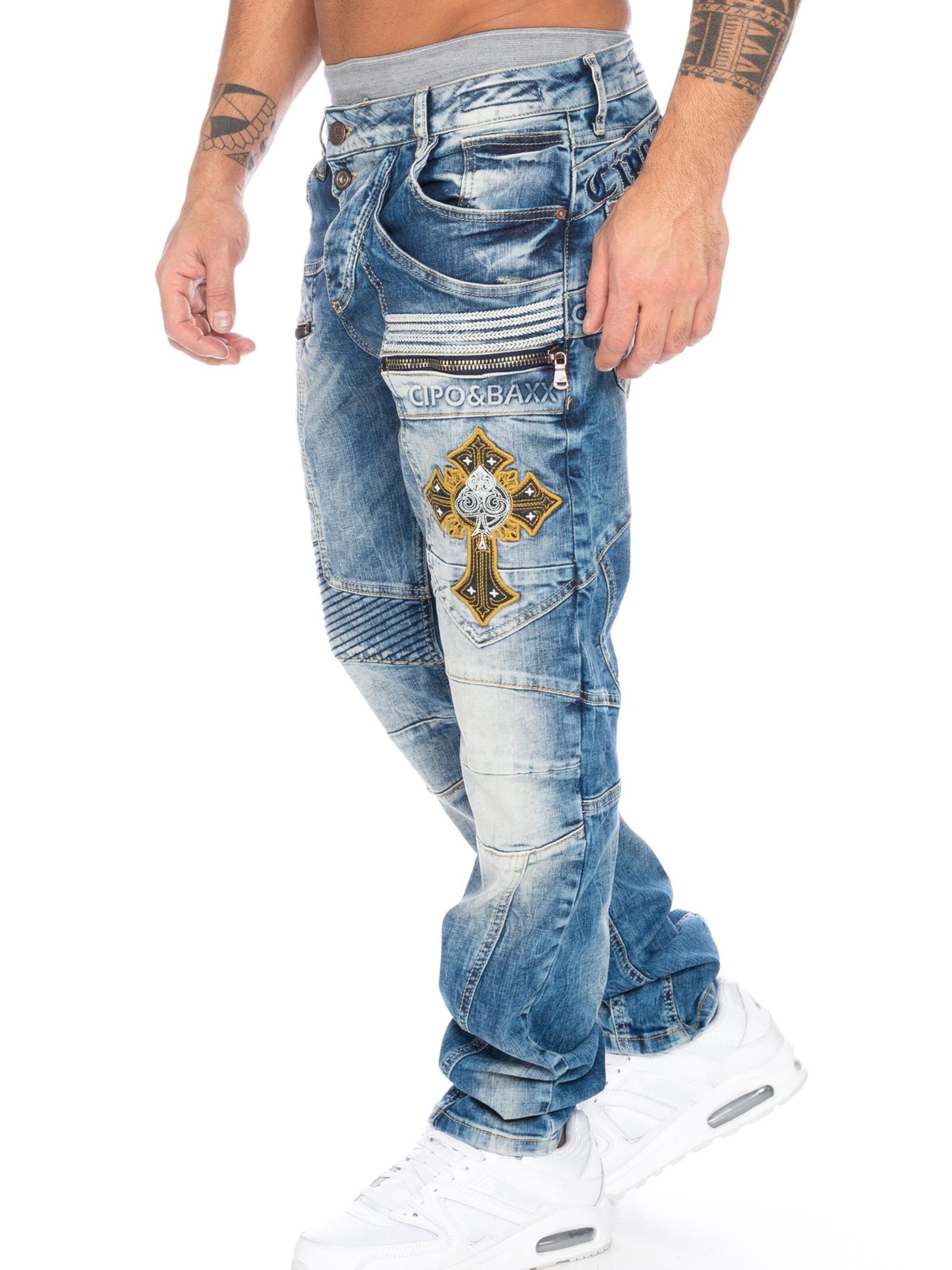 CIPO & BAXX Regular Jeans 'BJ293' in Blue
