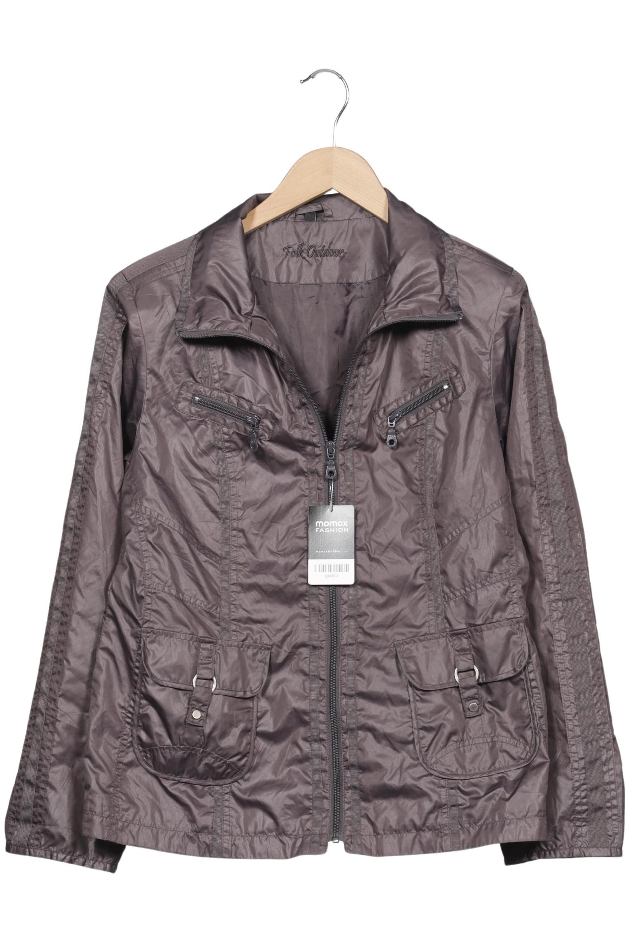 Folk Jacke XXL in Grau: Vorderseite