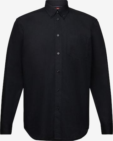 ESPRIT Regular fit Overhemd in Zwart: voorkant