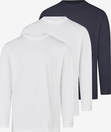 Ragman Shirt 'Basic' in Silver: front