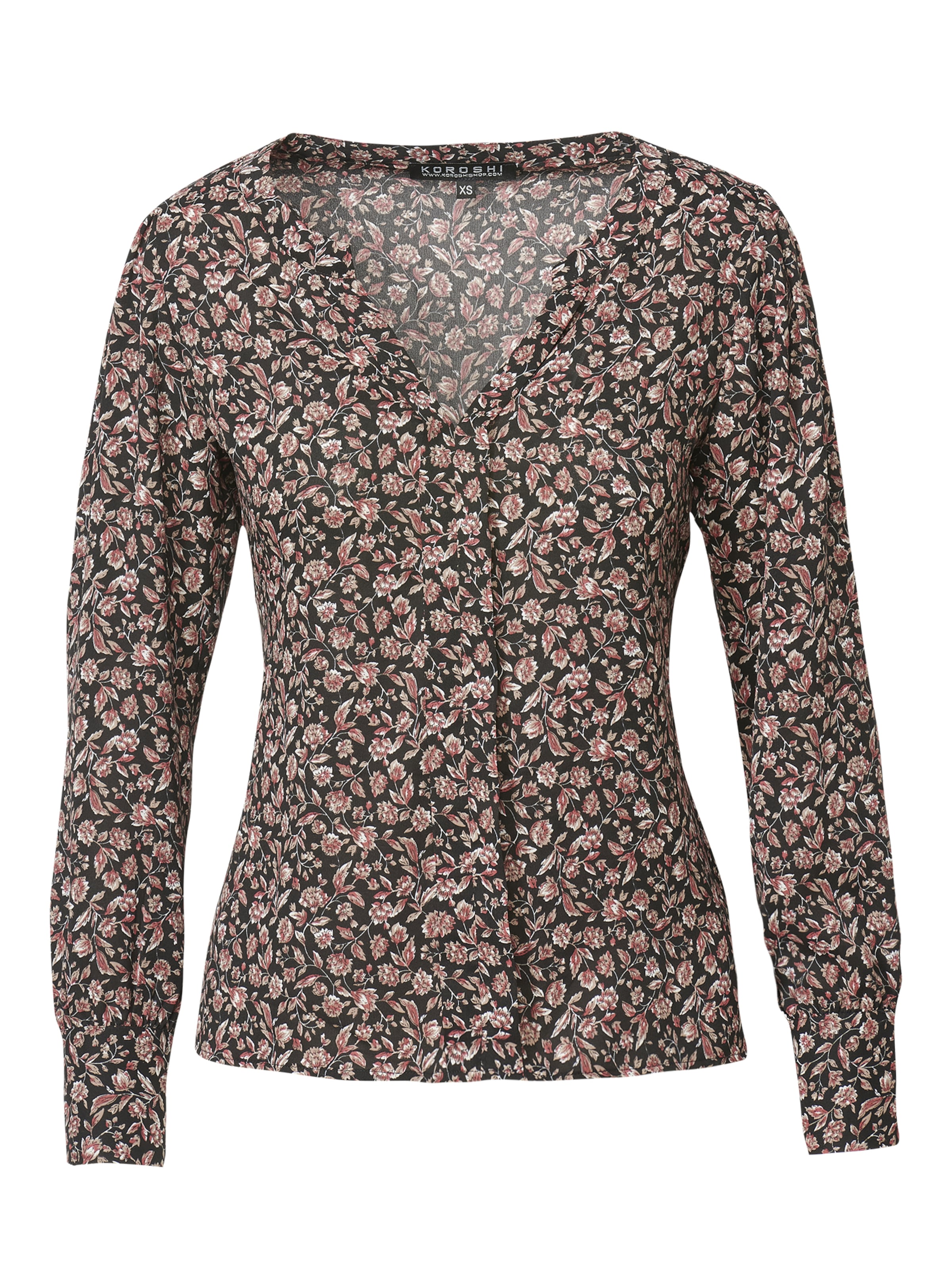 KOROSHI - Blusa en marrón: frente