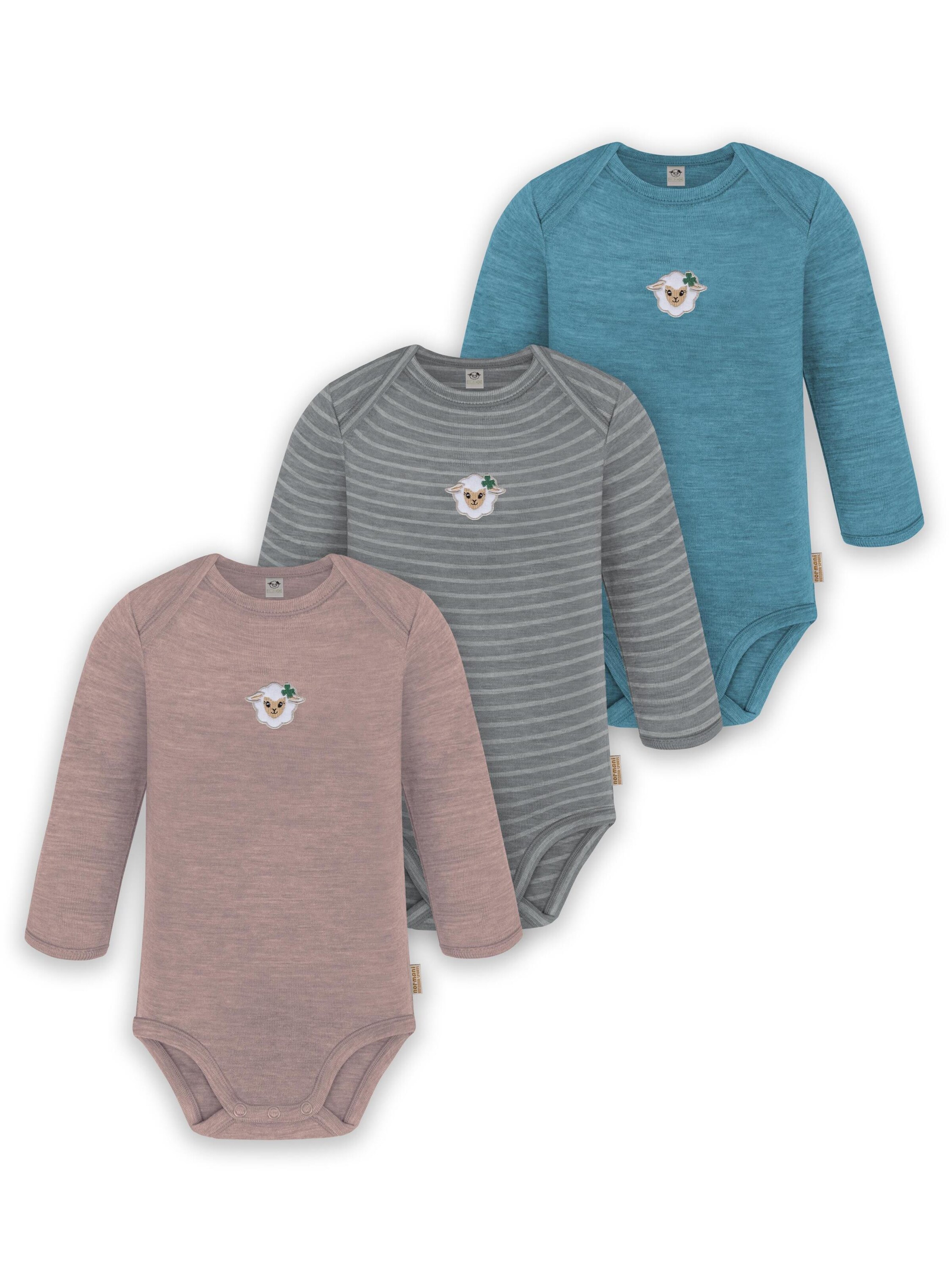 Barboteuse / body 'Auckland' normani en mélange de couleurs : devant