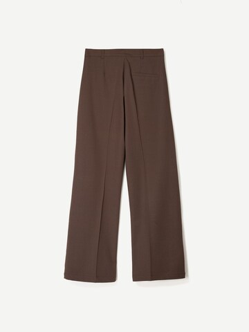 Bershka Loosefit Pantalon in Bruin