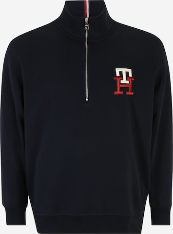 Tommy Hilfiger Big & Tall Bluzka sportowa w kolorze niebieski: przód