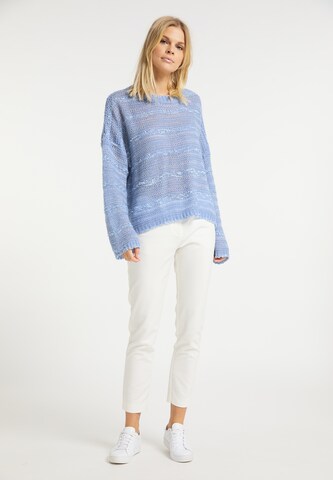 usha WHITE LABEL Oversized Sweater in Blue