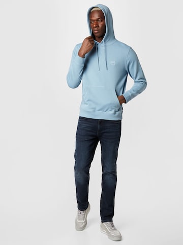 BOSS Orange Sweatshirt 'Wetalk' in Blau