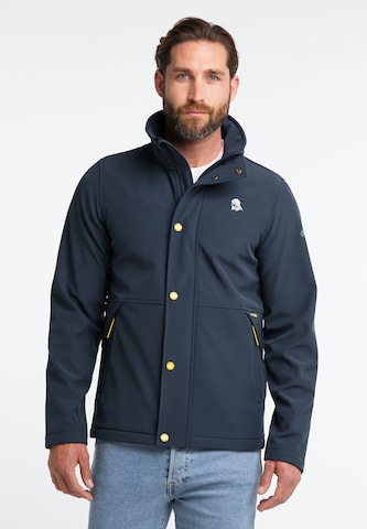 Schmuddelwedda Between-Season Jacket 'Albee' in Blue: front