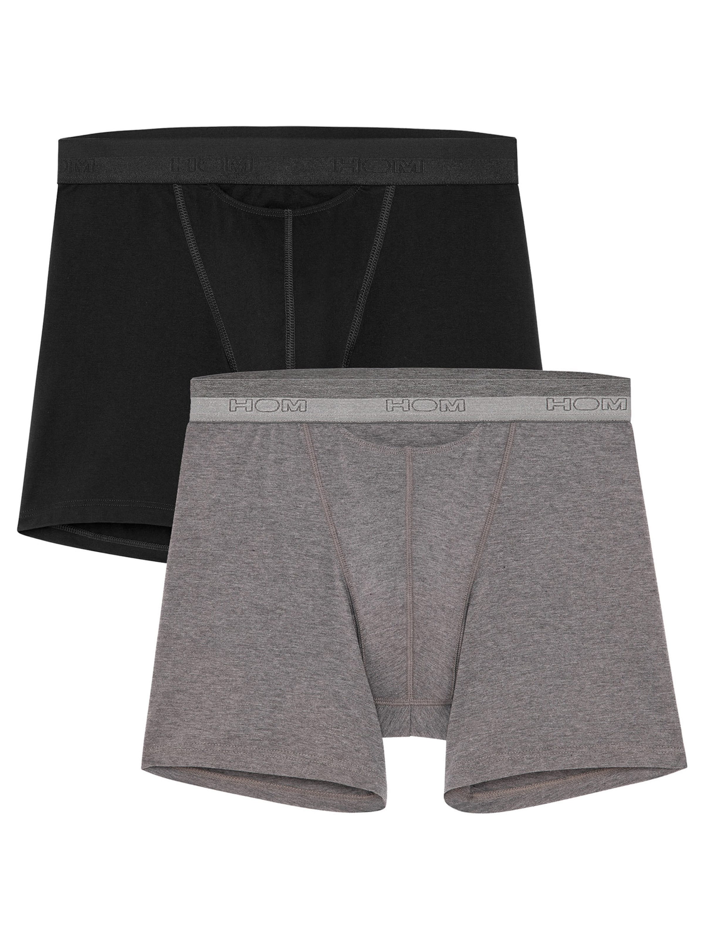 HOM Boxershorts ' Long Boxer Briefs HO1 ' in Grijs: voorkant