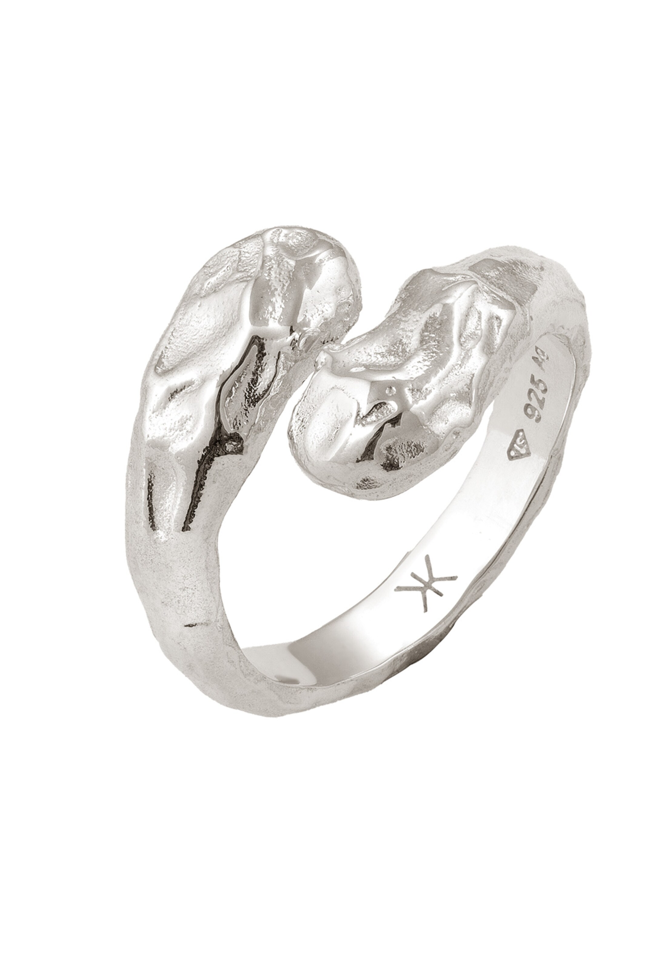 KUZZOI Ring in Silver: front