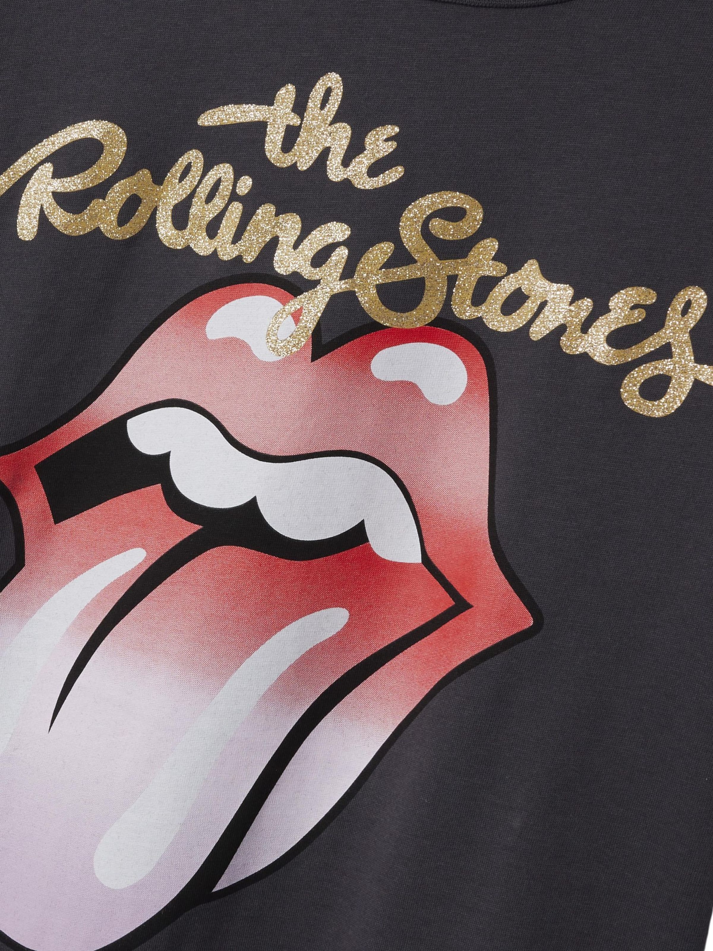 TWO SOON Shirt 'Rolling Stones' in Zwart
