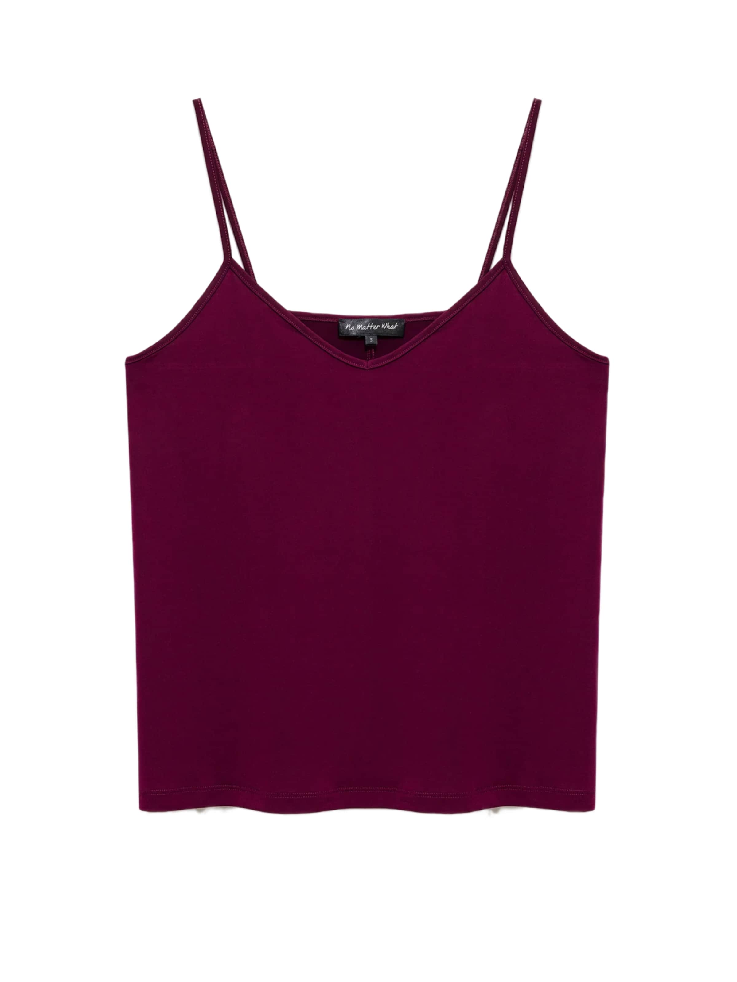 No Matter What Top in Rot: Vorderseite