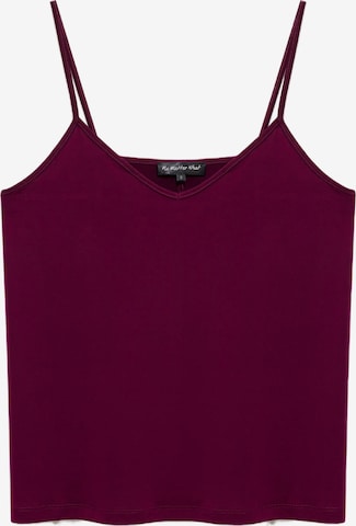 No Matter What Top in Rot: Vorderseite