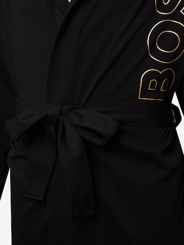 BOSS Black Bathrobe long 'Identity Hooded Robe' in Black