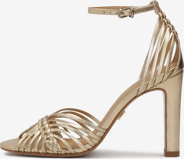 Kazar Sandals in Gold: front