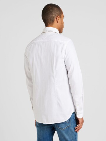 TOMMY HILFIGER Slim Fit Hemd 'FLEX' in Weiß