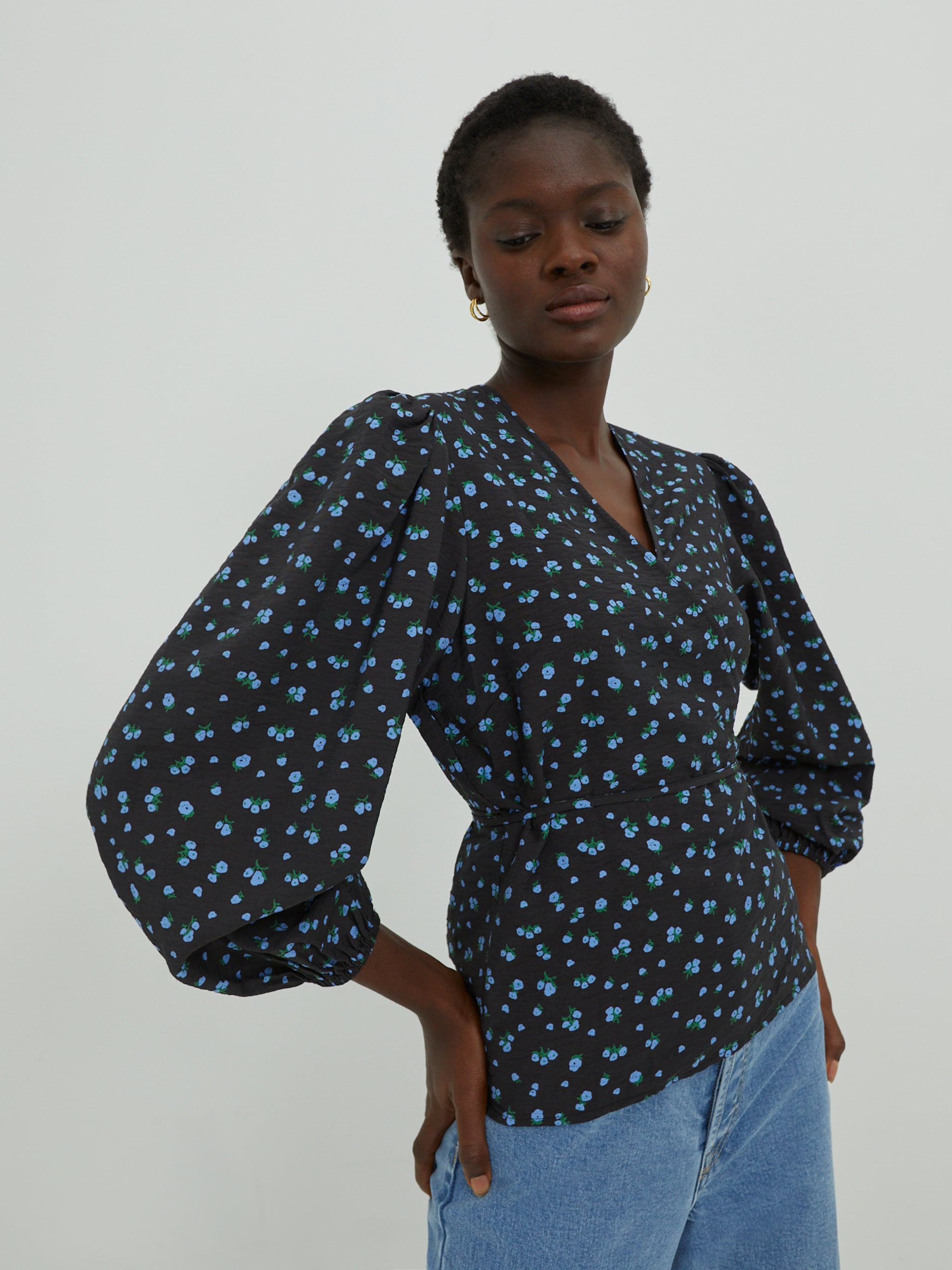 EDITED Producten Blouse 'Papina' Blauw