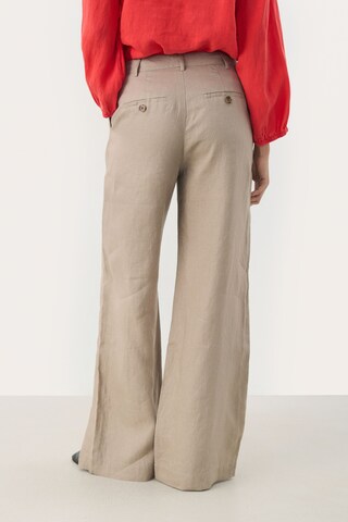 Part Two Wide Leg Hose 'NinnesPW' in Beige