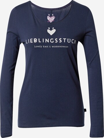 LIEBLINGSSTÜCK Shirt 'Carlina' in Blauw: voorkant