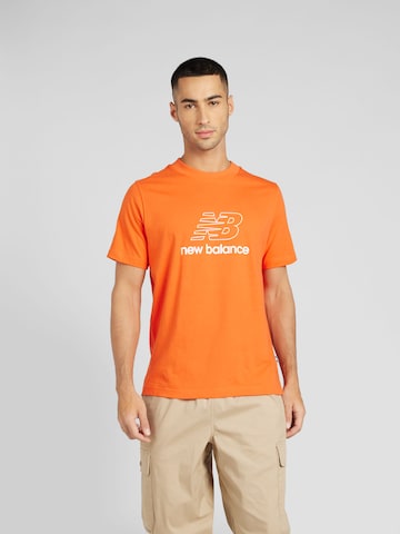 T-Shirt new balance en orange : devant