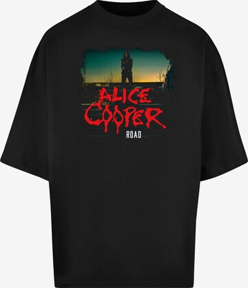 Merchcode T-Shirt 'Alice Cooper - Back Road' in Schwarz: predná strana