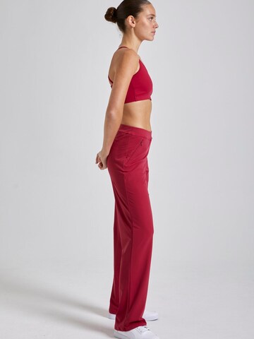 SPORTKIND Regular Workout Pants 'Trainingshose lang' in Red