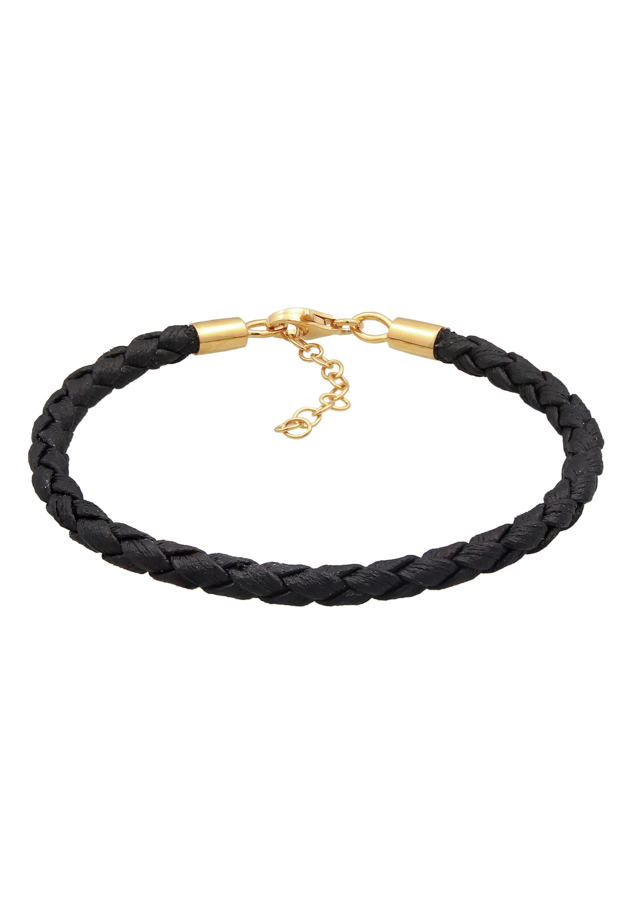 Nenalina Armband 'Bead' in de kleur Goud / Zwart, Productweergave