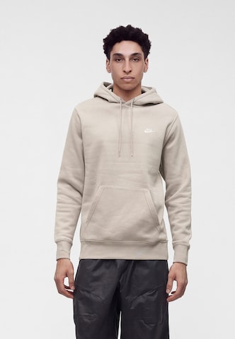 Sweat-shirt 'CLUB' Nike Sportswear en beige : devant