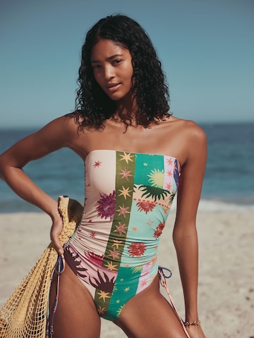 Bandeau Maillot de bain modelant Next en mélange de couleurs