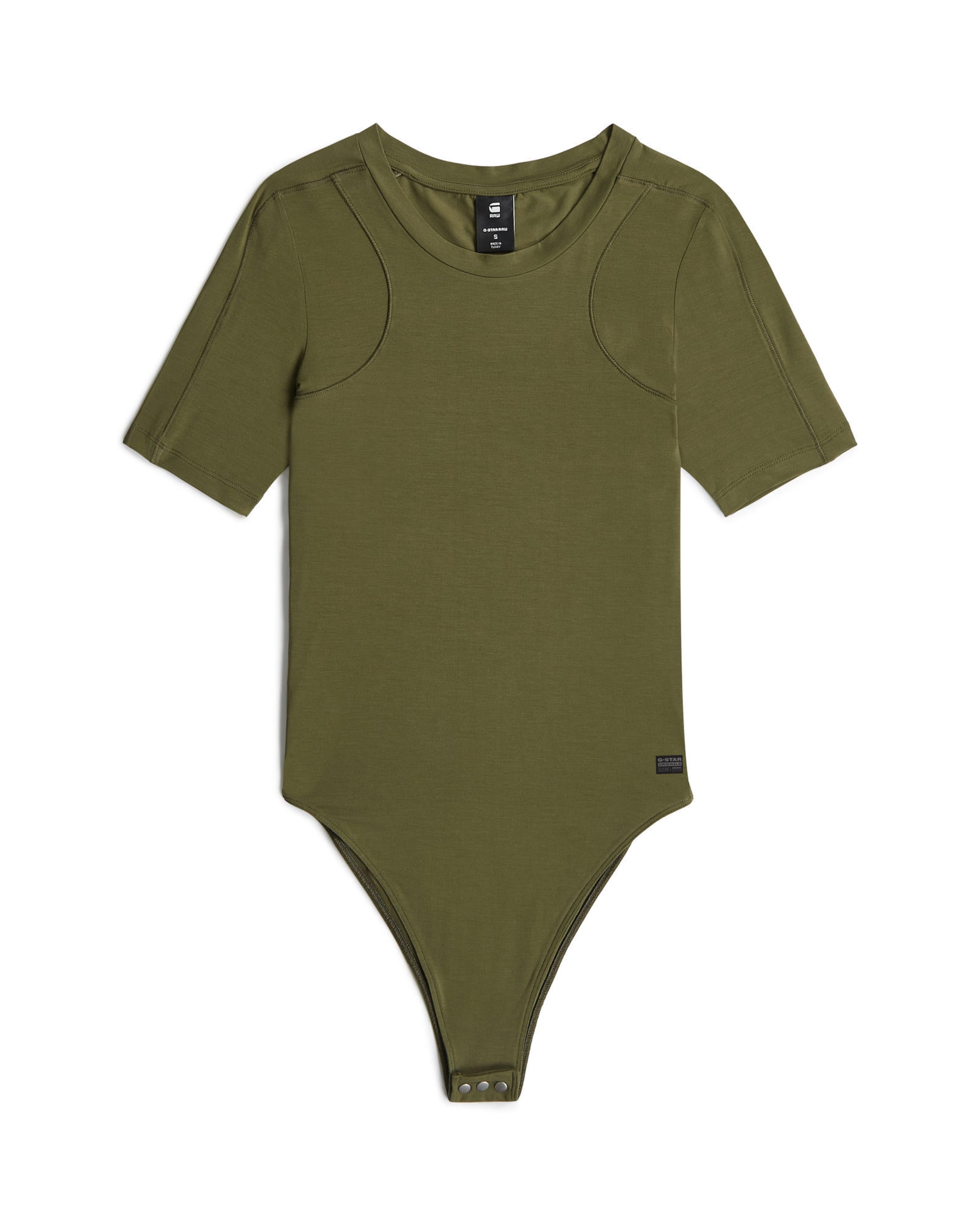 G-STAR Shirt Bodysuit '2nd Skin Bodysuit T-Shirt' in Green: front