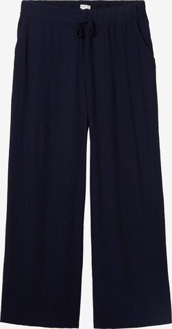 Loosefit Pantalon TOM TAILOR en bleu : devant