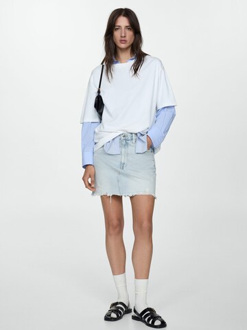 Jupe 'ELENA' MANGO en bleu