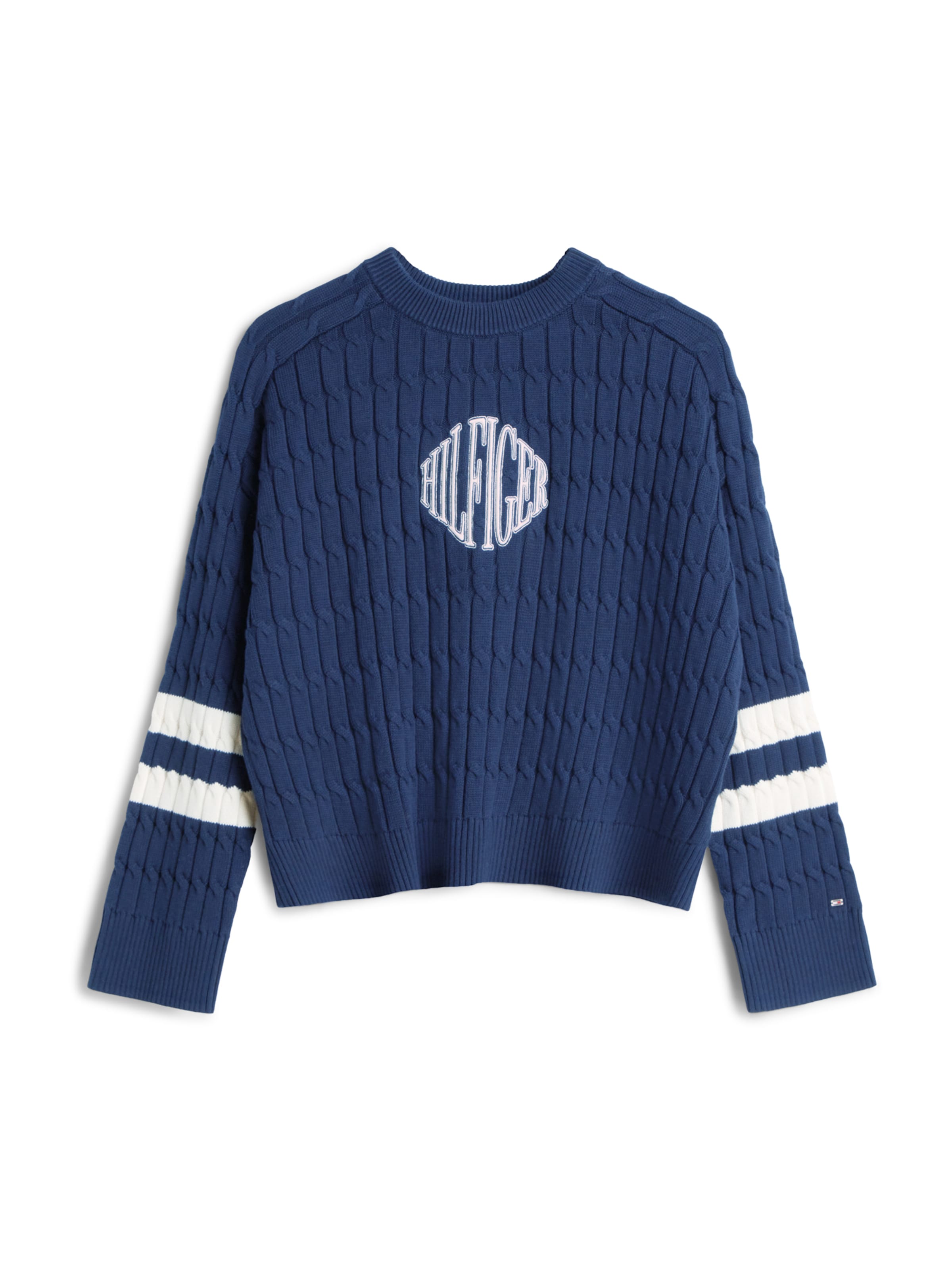 mėlyna TOMMY HILFIGER Megztinis: priekis