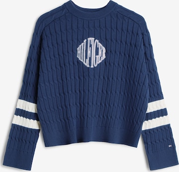 TOMMY HILFIGER Pulover | modra barva: sprednja stran