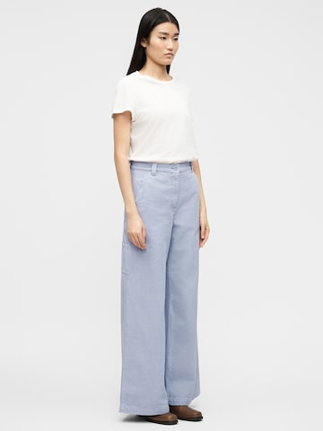 Weekend Max Mara Wide Leg Cargobukser 'SKIPPER' i blå