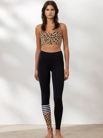 Hey Honey Leggings 'Surf Style'‌ in Braun: Vorderseite
