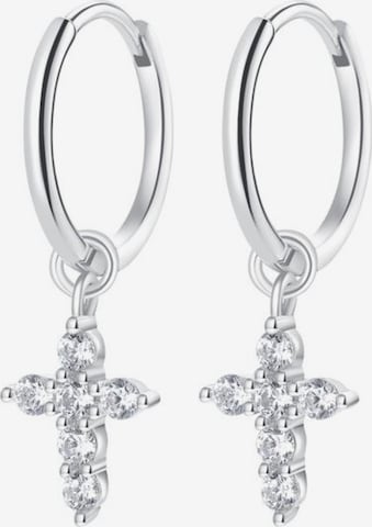 Hey Happiness - Pendientes 'Faith Whisper' en plata: frente