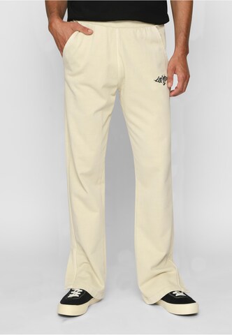 Lost Youth Loosefit Broek 'Classic' in Beige: voorkant